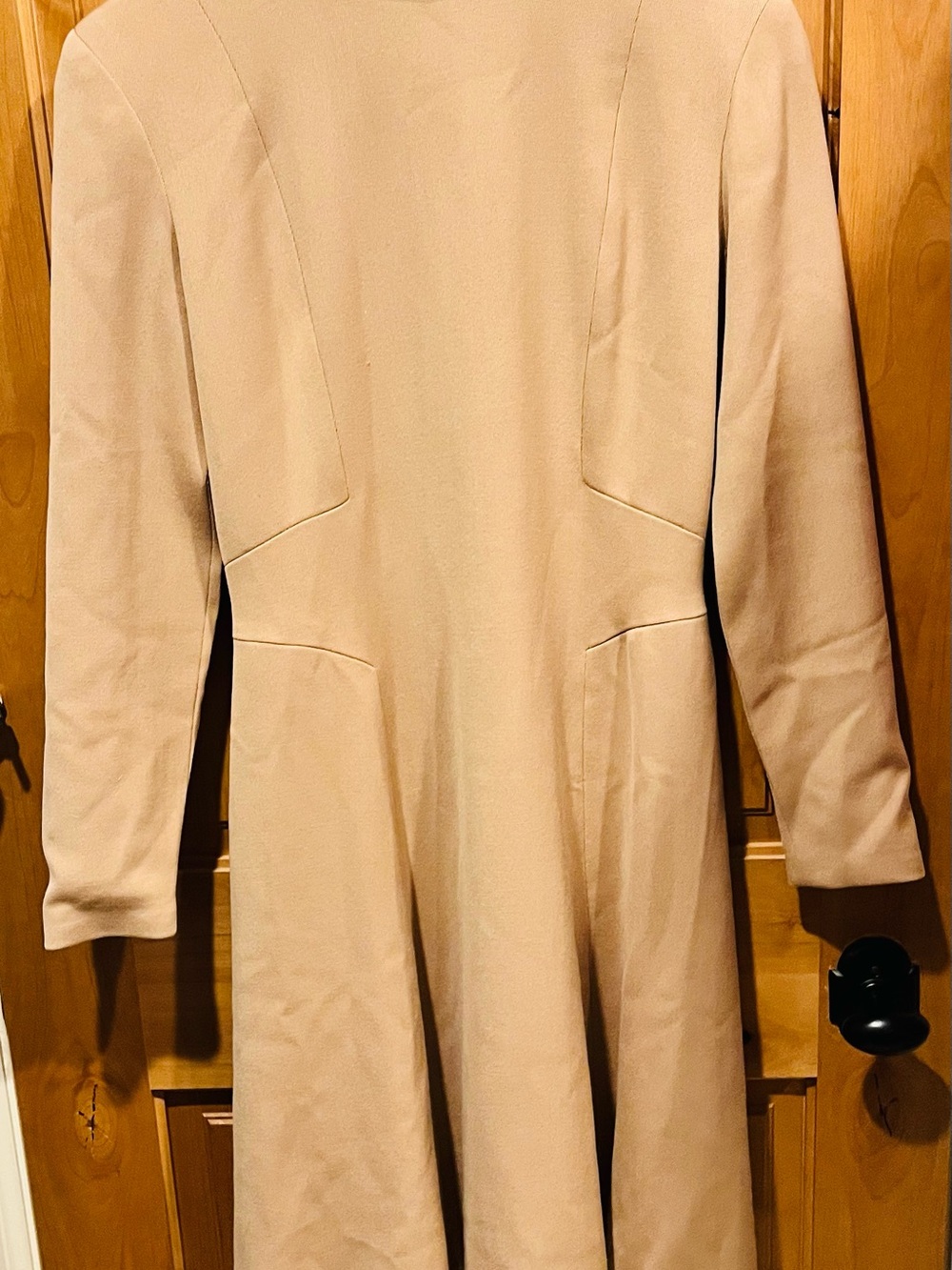 Ralph Lauren Purple Label Wool Long-Sleeve Fit & Flare Dress